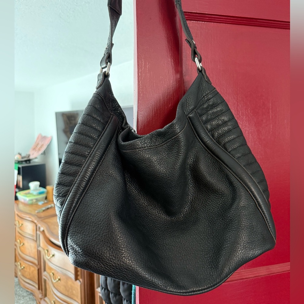 Aimee Kestenberg black leather bag